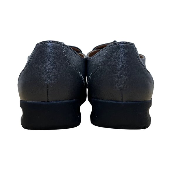 Comfortview Women’s Gray Slip On Low Wedge Natalia Loafers Shoes Size 9.5W - Picture 5 of 9